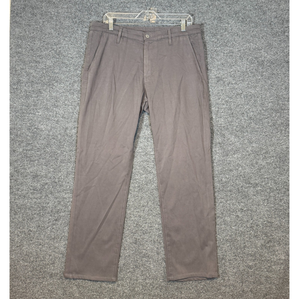 Adriano Goldschmied Pants‎ Mens 33R Gray Chinos Lux Khaki Tailored Trouser